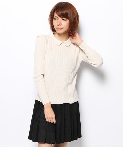 Chico（チコ）の「リブニット（ニット/セーター・レディース・グリーン/オフホワイト/ブルー/ブラック・FREE）」の8枚目の写真