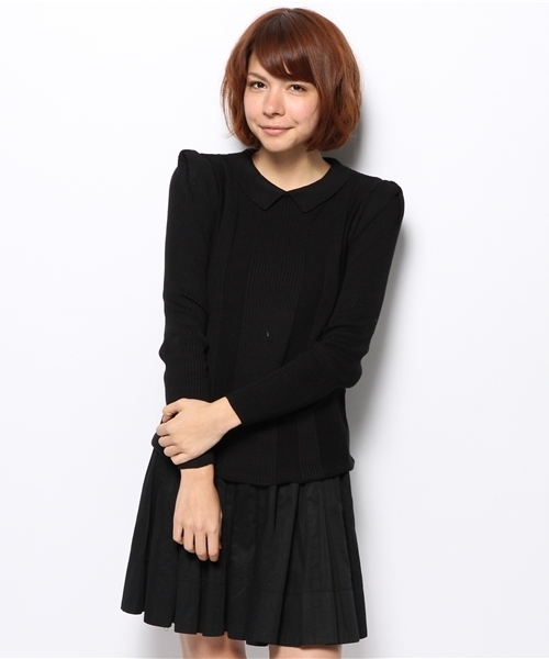 Chico（チコ）の「リブニット（ニット/セーター・レディース・グリーン/オフホワイト/ブルー/ブラック・FREE）」の7枚目の写真