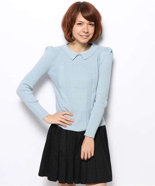 Chico（チコ）の「リブニット（ニット/セーター・レディース・グリーン/オフホワイト/ブルー/ブラック・FREE）」の6枚目の写真