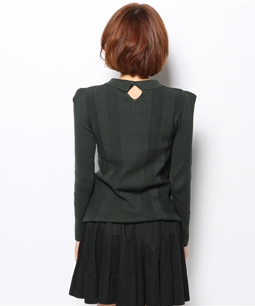 Chico（チコ）の「リブニット（ニット/セーター・レディース・グリーン/オフホワイト/ブルー/ブラック・FREE）」の13枚目の写真