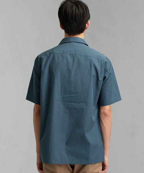 green label relaxing(グリーンレーベルリラクシング)の「CM コットンシルク オープンカラー SS 半袖 シャツ(シャツ/ブラウス・メンズ・ブラック/オレンジ/ターコイズブルー/ロイヤルブルー・S/L/M)」の5枚目の写真