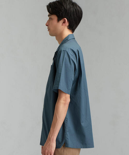 green label relaxing(グリーンレーベルリラクシング)の「CM コットンシルク オープンカラー SS 半袖 シャツ(シャツ/ブラウス・メンズ・ブラック/オレンジ/ターコイズブルー/ロイヤルブルー・S/L/M)」の14枚目の写真