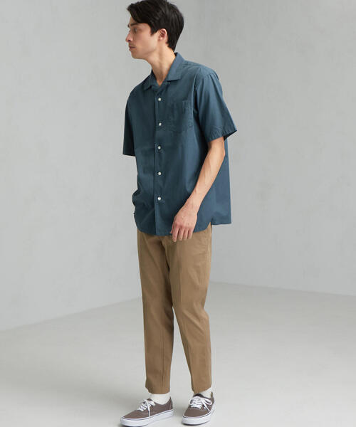green label relaxing(グリーンレーベルリラクシング)の「CM コットンシルク オープンカラー SS 半袖 シャツ(シャツ/ブラウス・メンズ・ブラック/オレンジ/ターコイズブルー/ロイヤルブルー・S/L/M)」の10枚目の写真
