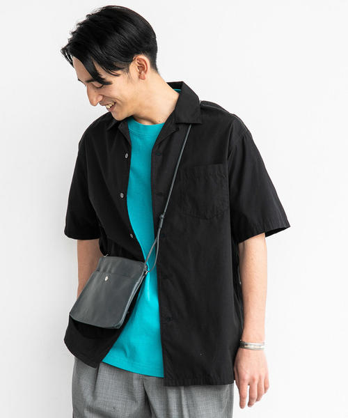 green label relaxing(グリーンレーベルリラクシング)の「CM コットンシルク オープンカラー SS 半袖 シャツ(シャツ/ブラウス・メンズ・ブラック/オレンジ/ターコイズブルー/ロイヤルブルー・S/L/M)」の22枚目の写真