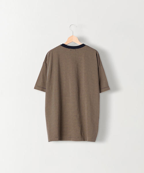 Steven Alan（スティーブンアラン）の「＜Steven Alan＞ SIRO BORDER SHORT SLEEVE TEE－BOWL/Tシャツ（Tシャツ/カットソー・メンズ・ブラック/ネイビー・MEDIUM/LARGE/X-LARGE/SMALL）」の3枚目の写真