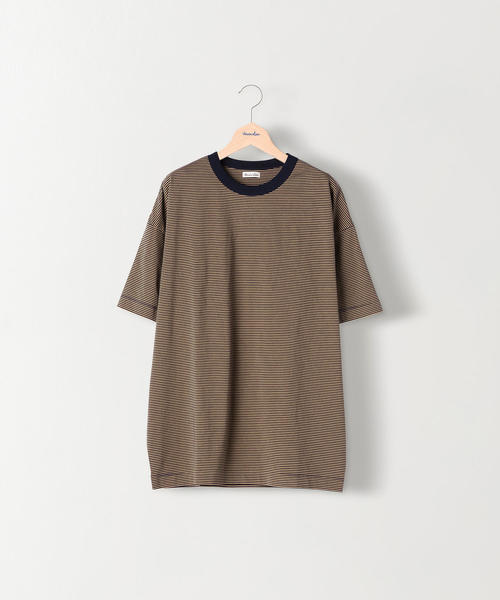 Steven Alan（スティーブンアラン）の「＜Steven Alan＞ SIRO BORDER SHORT SLEEVE TEE－BOWL/Tシャツ（Tシャツ/カットソー・メンズ・ブラック/ネイビー・MEDIUM/LARGE/X-LARGE/SMALL）」の4枚目の写真