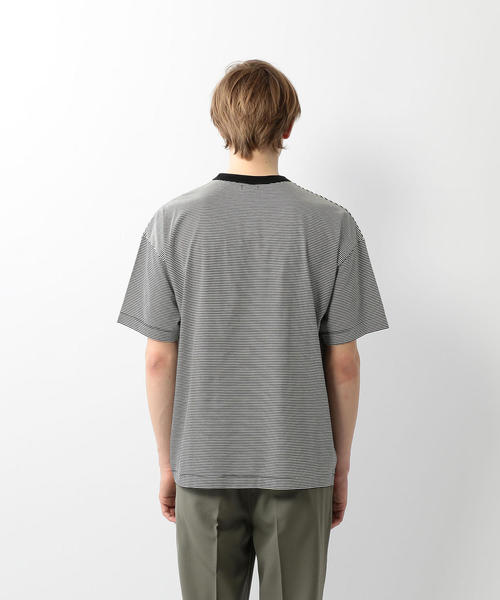 ＜Steven Alan＞ SIRO BORDER SHORT SLEEVE TEE－BOWL/Tシャツ