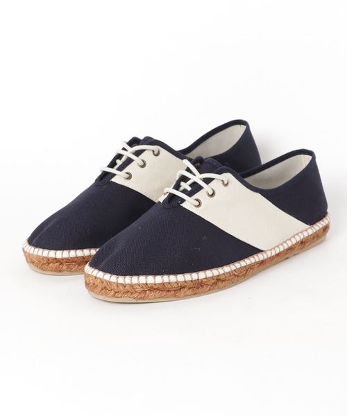 SALVI（サルヴィ）の「【SALVI】　エスパドリーユ（レースアップ）（スニーカー・メンズ・キナリ/ネイビー/レッド・40/41/42/43）」の3枚目の写真