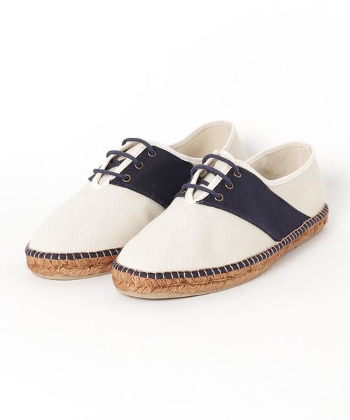 SALVI（サルヴィ）の「【SALVI】　エスパドリーユ（レースアップ）（スニーカー・メンズ・キナリ/ネイビー/レッド・40/41/42/43）」の2枚目の写真