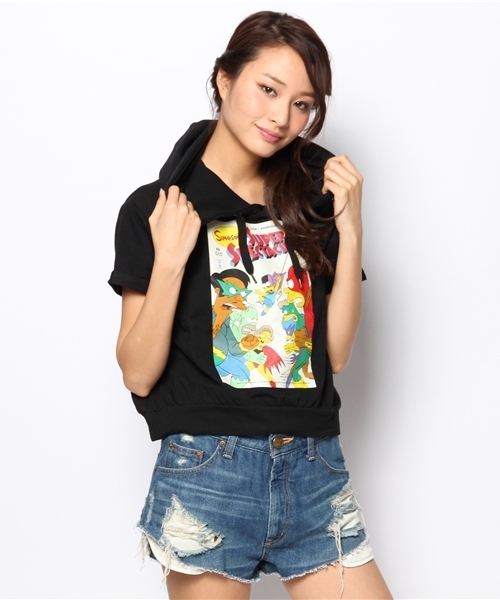 DANCE LB-03（ダンス エルビー・ゼロスリー）の「BARTMAN 14S丈プルオーバー（Tシャツ/カットソー・レディース・ホワイト系/ライトグレー系/ブラック系・FREE）」の2枚目の写真