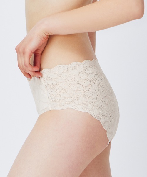 Tuche（トゥシェ）の「【Tuche（トゥシェ）】 LACY AIR　ハーフショーツ（ショーツ・レディース・ナチュラル/ブラック/ミント/ピンク/ボルドー/マスタード/カーキ/オレンジ/ラベンダー/ベージュ/ピンク系その他/クリーム・MEDIUM/LARGE/X-LARGE）」の17枚目の写真