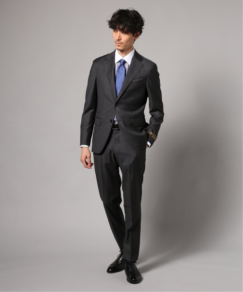 EDIFICE（エディフィス）の「CFT 3ボタン Loro Piana / ロロピアーナ サージ（セットアップ・メンズ・ネイビー/ダークブルー/ブラック/チャコールグレー・50/42/44/46/48）」の6枚目の写真