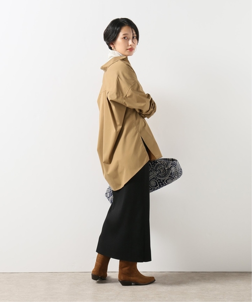 journal standard L'essage(ジャーナルスタンダードレサージュ)の「タイプライタースキッパーシャツ(シャツ/ブラウス・レディース・ブラック/ブルー/キャメル・FREE)」の17枚目の写真