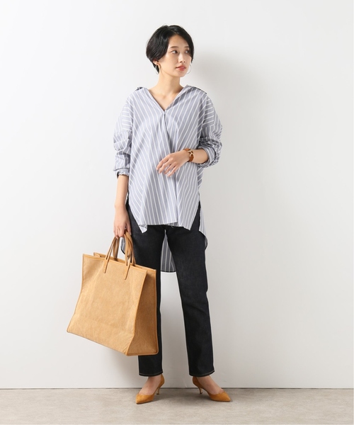 journal standard L'essage(ジャーナルスタンダードレサージュ)の「タイプライタースキッパーシャツ(シャツ/ブラウス・レディース・ブラック/ブルー/キャメル・FREE)」の16枚目の写真