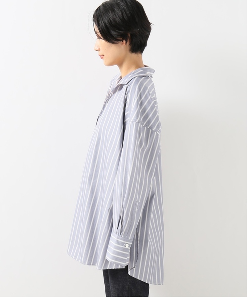 journal standard L'essage(ジャーナルスタンダードレサージュ)の「タイプライタースキッパーシャツ(シャツ/ブラウス・レディース・ブラック/ブルー/キャメル・FREE)」の13枚目の写真