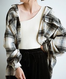 Aunt Marie's | AUNT MARIE'S ヘビーネルチェックルーズシャツ(シャツ/ブラウス)