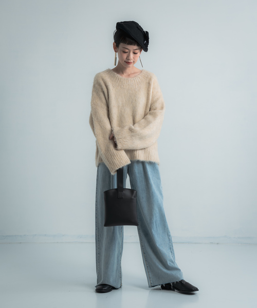 Libra Cue(リブラ キュー)の「Libra 2WAY mini bag(ショルダーバッグ・レディース・ブラック/アイボリー・FREE)」の9枚目の写真