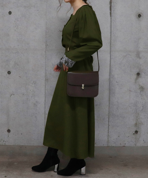 PairPair（ペアペア）の「洋館メイド風ワンピース（ワンピース・レディース・ブラック/カーキ・FREE）」の10枚目の写真