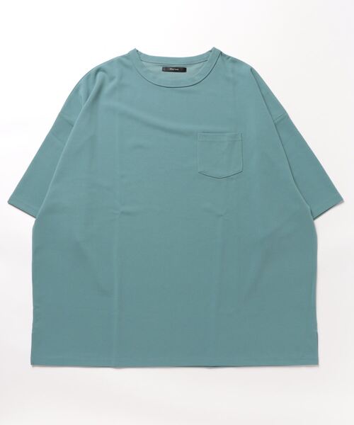 Bling Leads（ブリングリーズ）の「/梨地　ビッグシルエット半袖Tシャツ/（Tシャツ/カットソー・レディース・チャコールグレー/ネイビー/ブラウン/ブラック/ベージュ/ブルー/グレイッシュベージュ/チャコール/ホワイト/ライトグレー/ミント・MEDIUM/LARGE）」の10枚目の写真