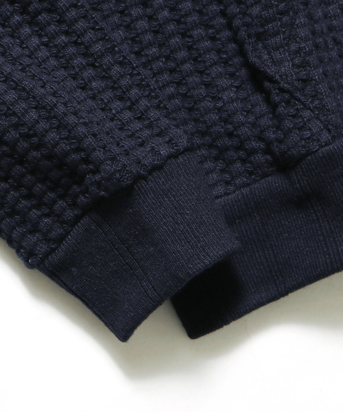 ROOPTOKYO（ループトウキョウ）の「LEVEL3 W-PULLOVER HOODY ワッフルプルオーバーパーカー（パーカー・メンズ・ホワイト/ネイビー・MEDIUM/SMALL/LARGE/FREE）」の7枚目の写真