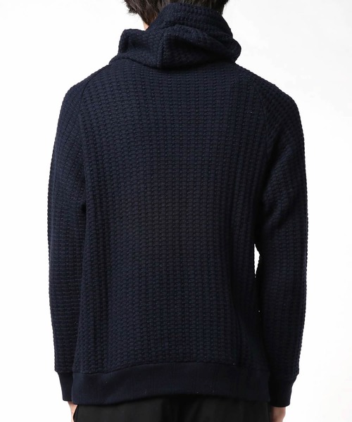 ROOPTOKYO（ループトウキョウ）の「LEVEL3 W-PULLOVER HOODY ワッフルプルオーバーパーカー（パーカー・メンズ・ホワイト/ネイビー・MEDIUM/SMALL/LARGE/FREE）」の3枚目の写真