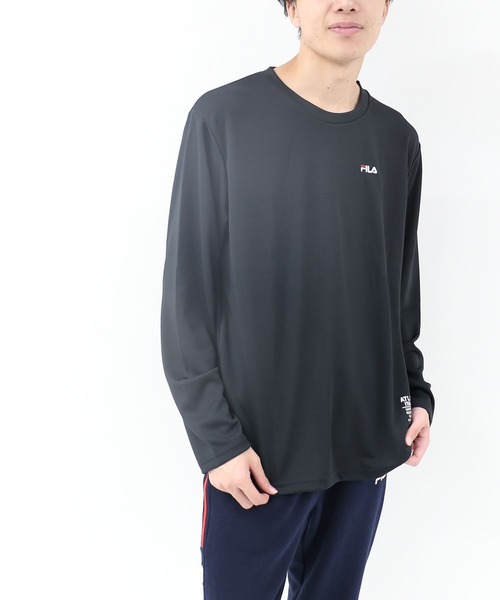 セール Fila フィラ ワンポイントドライロンｔ長袖シャツ Tシャツ カットソー Fila フィラ のファッション通販 Zozotown