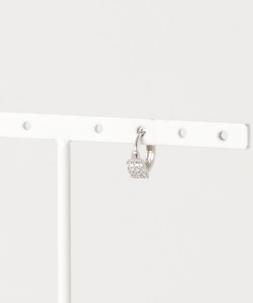 TONE SELECT GOODS(トーンセレクトグッズ)の「【925 SILVER ACC】12StonesミニピアスSV925(OG)(ピアス(片耳用)・レディース・シルバー・FREE)」の1枚目の写真