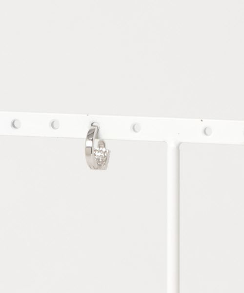 TONE SELECT GOODS(トーンセレクトグッズ)の「【925 SILVER ACC】12StonesミニピアスSV925(OG)(ピアス(片耳用)・レディース・シルバー・FREE)」の2枚目の写真