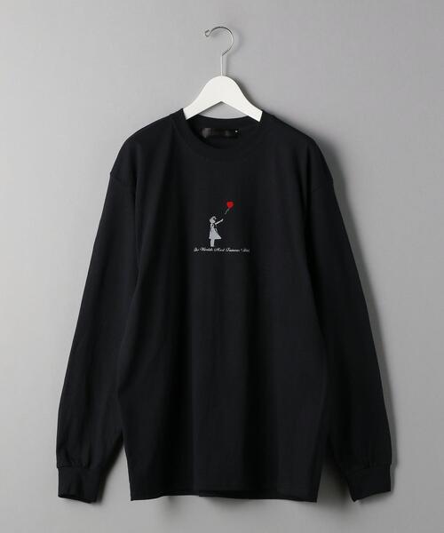 BEAUTY&YOUTH UNITED ARROWS(ビューティーアンドユースユナイテッドアローズ)の「【別注】 <BRANDALISED> GIRL LSL/Tシャツ(Tシャツ/カットソー・メンズ・ブラック/ホワイト・MEDIUM/SMALL/LARGE/X-LARGE)」の1枚目の写真
