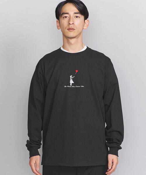 BEAUTY&YOUTH UNITED ARROWS(ビューティーアンドユースユナイテッドアローズ)の「【別注】 <BRANDALISED> GIRL LSL/Tシャツ(Tシャツ/カットソー・メンズ・ブラック/ホワイト・MEDIUM/SMALL/LARGE/X-LARGE)」の5枚目の写真