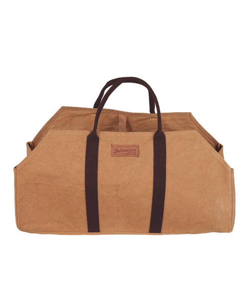 DULTON（ダルトン）の「WAX CANVAS LOG BAG/キャンバス生地 トートバッグ（トートバッグ・メンズ・キャメル/オリーブ・FREE）」の6枚目の写真