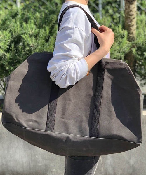 DULTON（ダルトン）の「WAX CANVAS LOG BAG/キャンバス生地 トートバッグ（トートバッグ・メンズ・キャメル/オリーブ・FREE）」の8枚目の写真