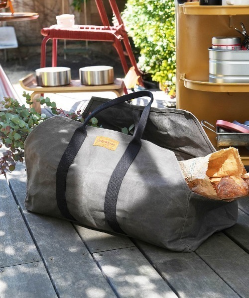 DULTON（ダルトン）の「WAX CANVAS LOG BAG/キャンバス生地 トートバッグ（トートバッグ・メンズ・キャメル/オリーブ・FREE）」の13枚目の写真