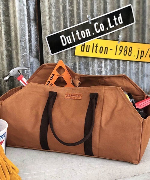 DULTON（ダルトン）の「WAX CANVAS LOG BAG/キャンバス生地 トートバッグ（トートバッグ・メンズ・キャメル/オリーブ・FREE）」の14枚目の写真