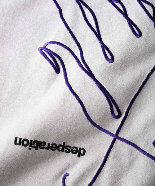 SHAREEF（シャリーフ）の「"HAND EMB." S/S BIG T（Tシャツ/カットソー・メンズ・ブラック/ターコイズブルー/ライトグレー・1/2/3）」の9枚目の写真