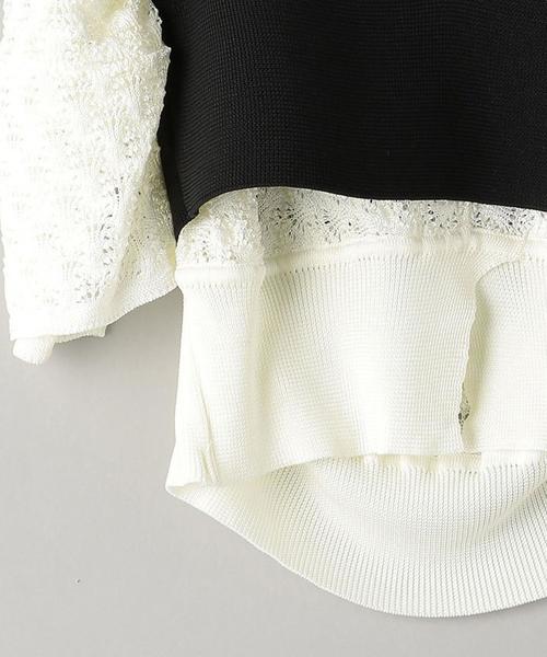 TAN（タン）の「＜TAN＞ポインテール2WAYニット -2WAY-（ニット/セーター・レディース・オフホワイト・FREE）」の3枚目の写真