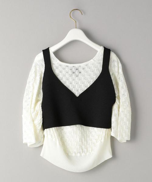 TAN（タン）の「＜TAN＞ポインテール2WAYニット -2WAY-（ニット/セーター・レディース・オフホワイト・FREE）」の7枚目の写真