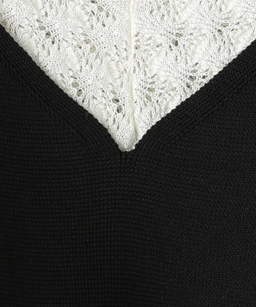 TAN（タン）の「＜TAN＞ポインテール2WAYニット -2WAY-（ニット/セーター・レディース・オフホワイト・FREE）」の6枚目の写真