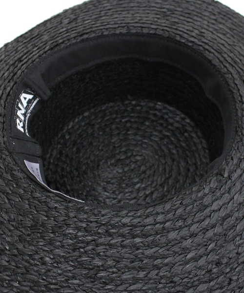 RNA（アールエヌエー）の「E4698 ワイドブリムラフィアHAT（ハット・レディース・ブラック/ナチュラル・FREE）」の9枚目の写真