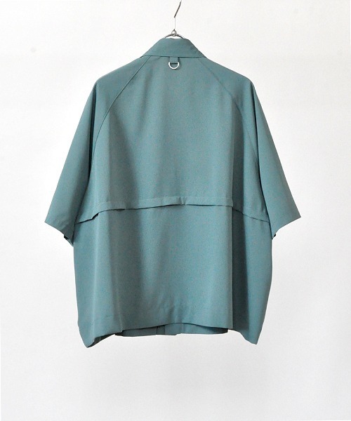 UP START（アップスタート）の「トレンチデザインビッグシャツ（シャツ/ブラウス・メンズ・ブラック/ベージュ/グリーン・MEDIUM/LARGE/X-LARGE）」の9枚目の写真