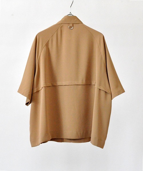 UP START（アップスタート）の「トレンチデザインビッグシャツ（シャツ/ブラウス・メンズ・ブラック/ベージュ/グリーン・MEDIUM/LARGE/X-LARGE）」の11枚目の写真