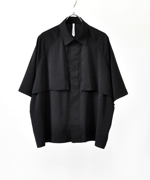 UP START（アップスタート）の「トレンチデザインビッグシャツ（シャツ/ブラウス・メンズ・ブラック/ベージュ/グリーン・MEDIUM/LARGE/X-LARGE）」の21枚目の写真