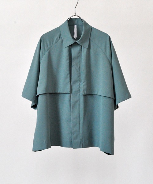 UP START（アップスタート）の「トレンチデザインビッグシャツ（シャツ/ブラウス・メンズ・ブラック/ベージュ/グリーン・MEDIUM/LARGE/X-LARGE）」の20枚目の写真