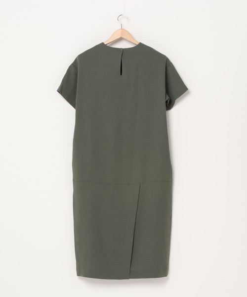Snow Peak(スノーピーク)の「Quick Dry Crepe Weave Soft Dress(ワンピース・レディース・セージグリーン/オリーブ/ブラック・4/1/3/2)」の4枚目の写真
