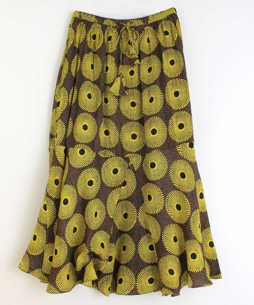RNA-N（アールエヌエーエヌ）の「G0992 アフリカンプリントスカート（スカート・レディース・パープル/ブラウン/レッド・MEDIUM）」の2枚目の写真