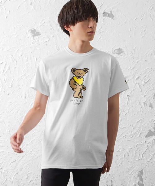 MinoriTY(マイノリティ)の「【Grateful Dead】 ダンシングベア(大)プリントTシャツ(Tシャツ/カットソー・メンズ・ホワイト/ライトグレー/ブラック・M/L/XL)」の2枚目の写真