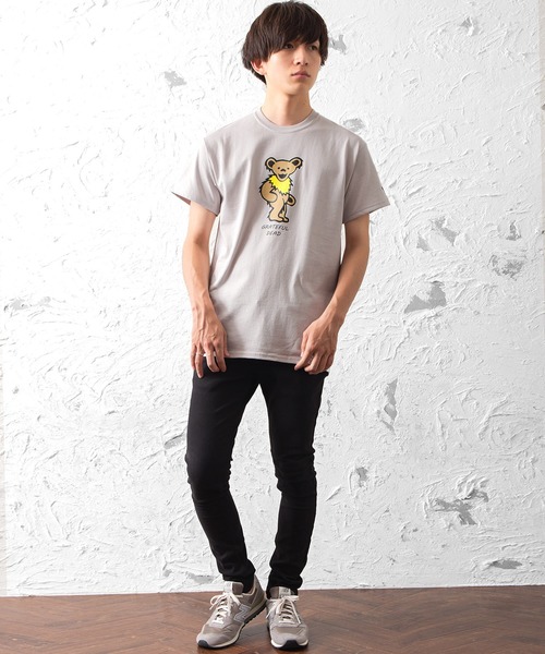 MinoriTY(マイノリティ)の「【Grateful Dead】 ダンシングベア(大)プリントTシャツ(Tシャツ/カットソー・メンズ・ホワイト/ライトグレー/ブラック・M/L/XL)」の15枚目の写真