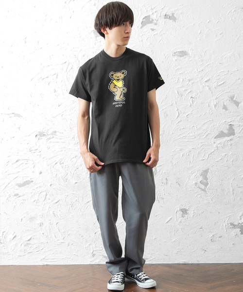MinoriTY(マイノリティ)の「【Grateful Dead】 ダンシングベア(大)プリントTシャツ(Tシャツ/カットソー・メンズ・ホワイト/ライトグレー/ブラック・M/L/XL)」の4枚目の写真
