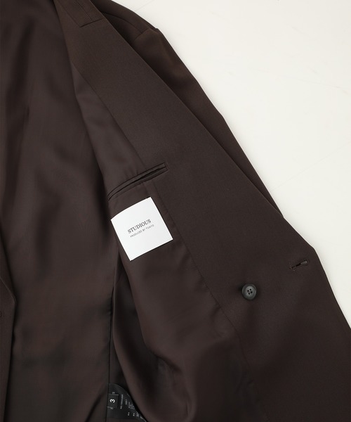STUDIOUS(ステュディオス)の「【STUDIOUS】NIFTEC ストレッチダブルジャケット(テーラードジャケット・メンズ・ブラック/ブラウン・2/3/1)」の15枚目の写真