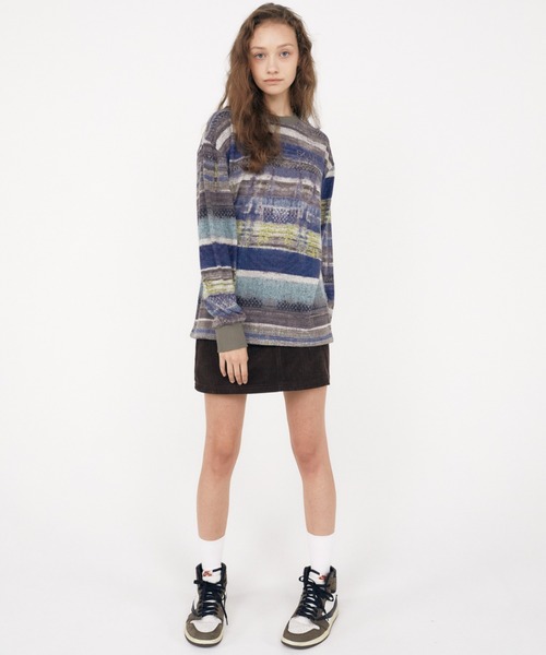 スカルプター　ロンT S SCULPTOR（スカルプター）の「OMBRER STRIPE L/S TEE/オンブレ